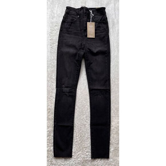 NWT Madewell Tall Curvy High-Rise Skinny Jeans in Black Sea, Size 23T - Picture 12 of 16